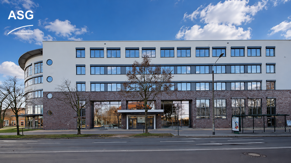 Das Schulgebäude des Babelsberger Filmgymnasiums in Potsdam